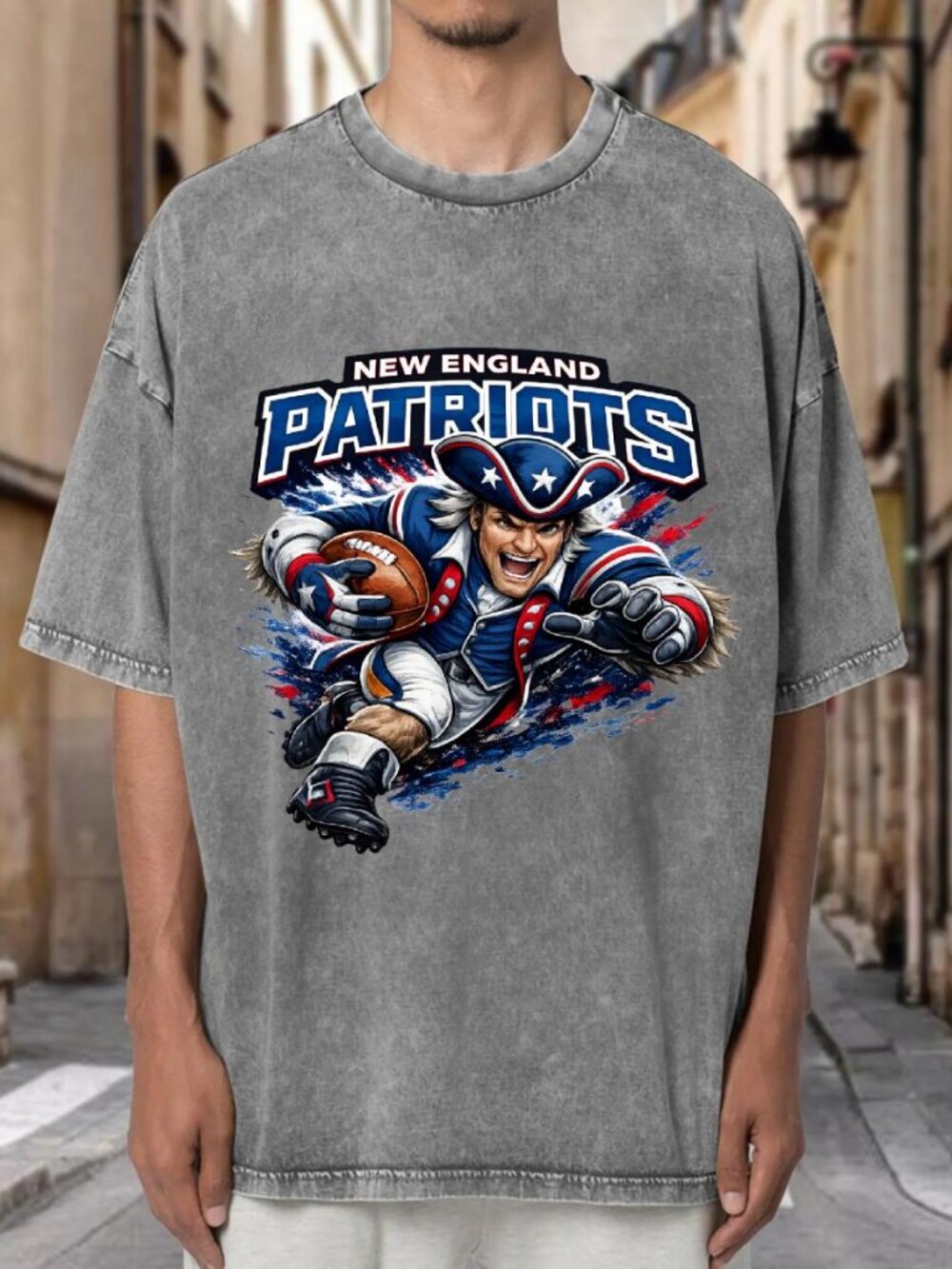 New England Patriots Mascot Football Streetwear T-shirt YFN7ZKMLM302